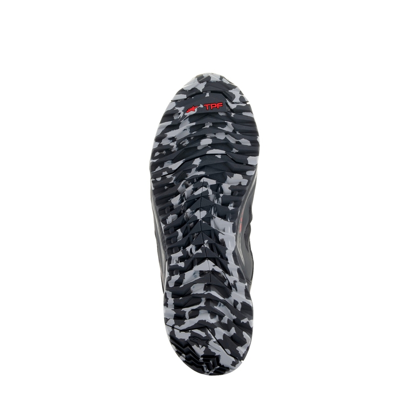 Alpinestars CR-8 Gore-Tex Musta-Harmaa-Punainen Moottoripyöräilykengät