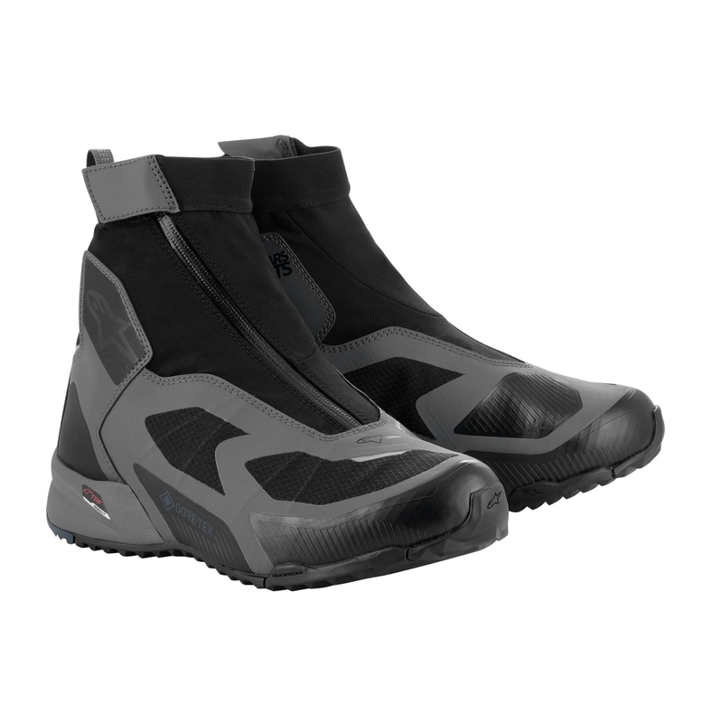 Alpinestars CR-8 Gore-Tex Musta-Harmaa-Sininen Moottoripyöräilykengät