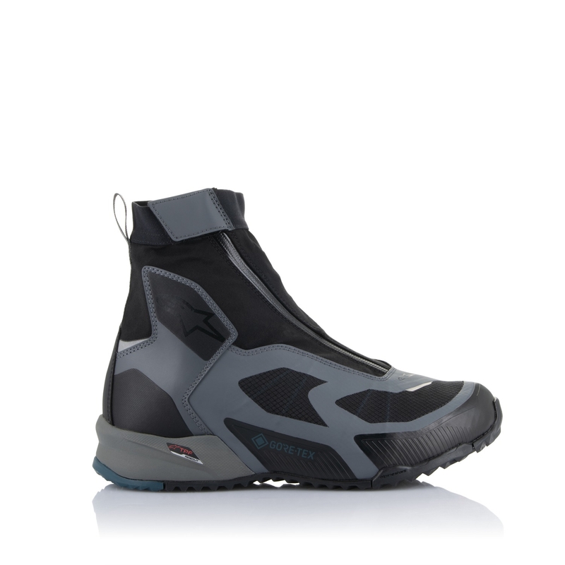 Alpinestars CR-8 Gore-Tex Musta-Harmaa-Sininen Moottoripyöräilykengät