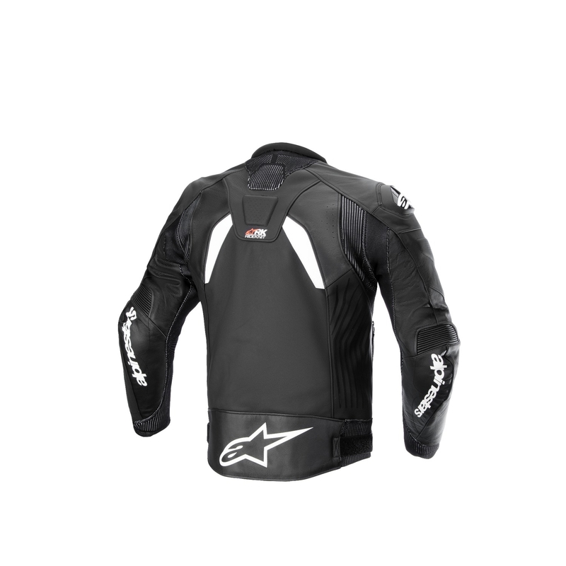 Alpinestars GP Plus R 4 Rideknit musta-valkoinen nahkatakki Moottoripyöräily takki