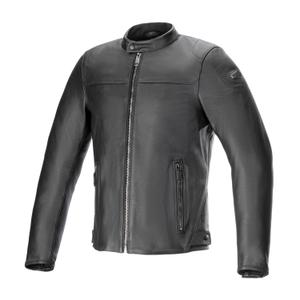 Alpinestars Blacktrack Musta Nahka Moottoripyöräily takki