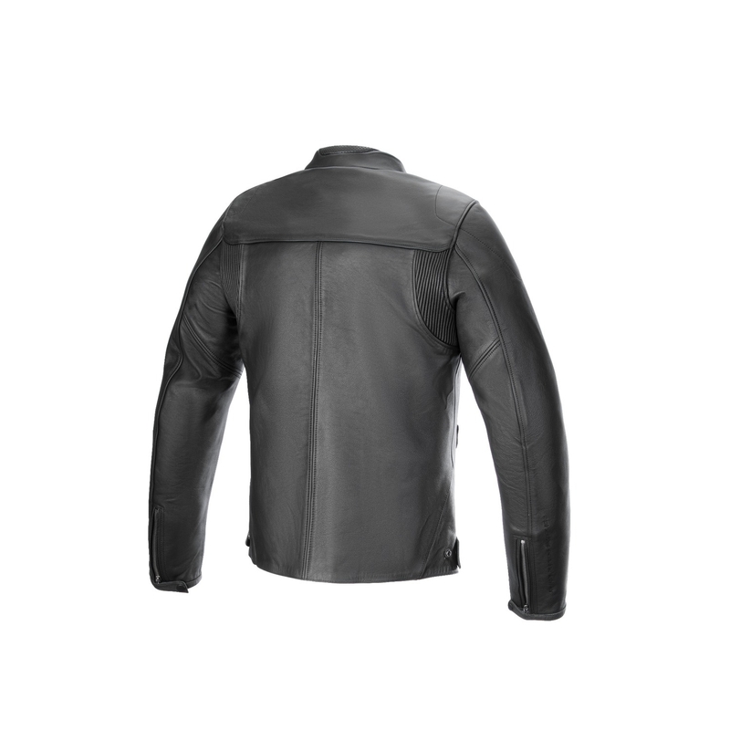 Alpinestars Blacktrack Musta Nahka Moottoripyöräily takki