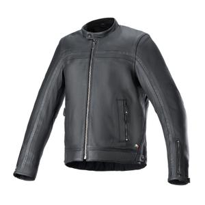 Alpinestars Dyno Musta Nahka Moottoripyöräily takki