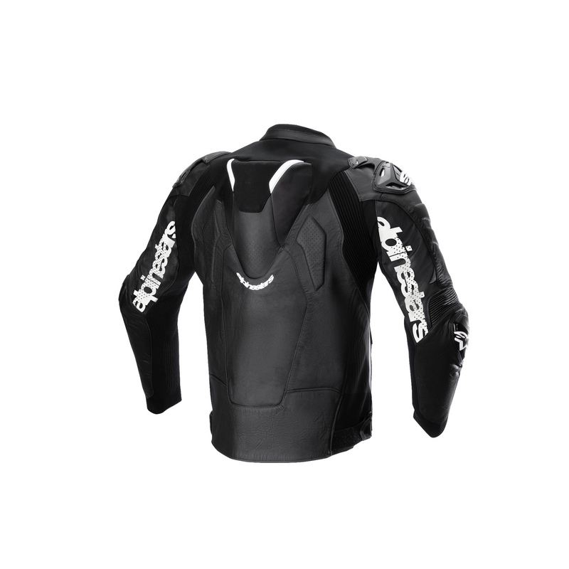Alpinestars Atem 5 mustavalkoinen nahkainen moottoripyörätakki