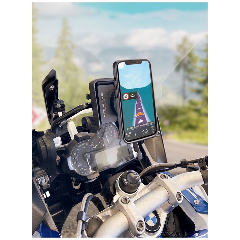 Interphone QUIKLOX -kiinnike BMW Navigatoriin