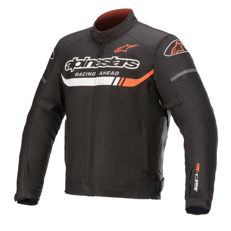 Bunda na motorku Alpinestars T-SP S Ignition Waterproof černo-bílo-fluo červená