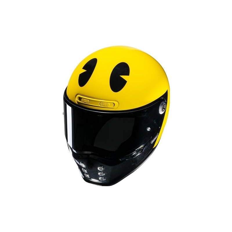 Integroitu moottoripyöräkypärä HJC V10 Pac-man Bandai Namco keltainen