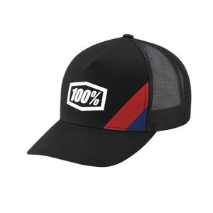 100% Cornestone X-Fit Trucker lippis musta