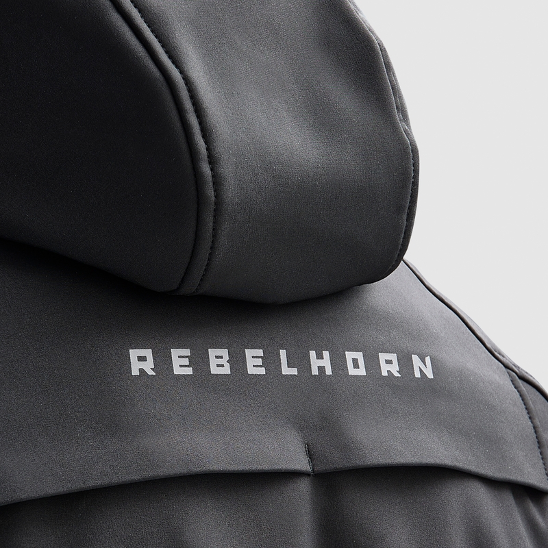 Softshell Moottoripyöräily takki Rebelhorn Slash Musta