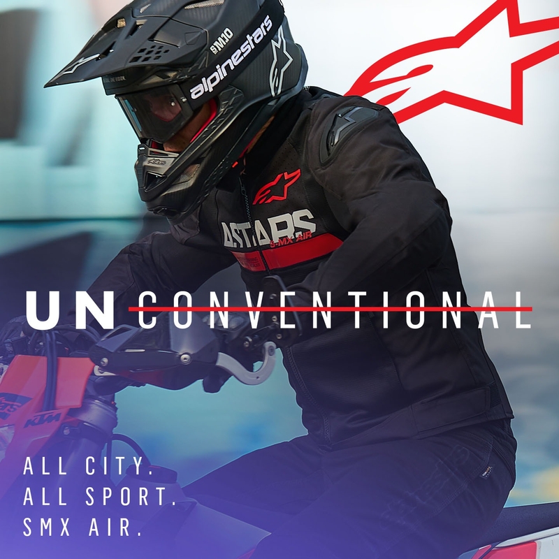 Alpinestars SMX Air musta-fluo-punainen moottoripyörätakki