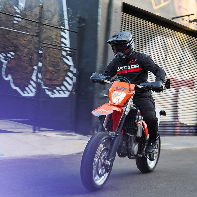 Alpinestars SMX Air musta-fluo-punainen moottoripyörätakki