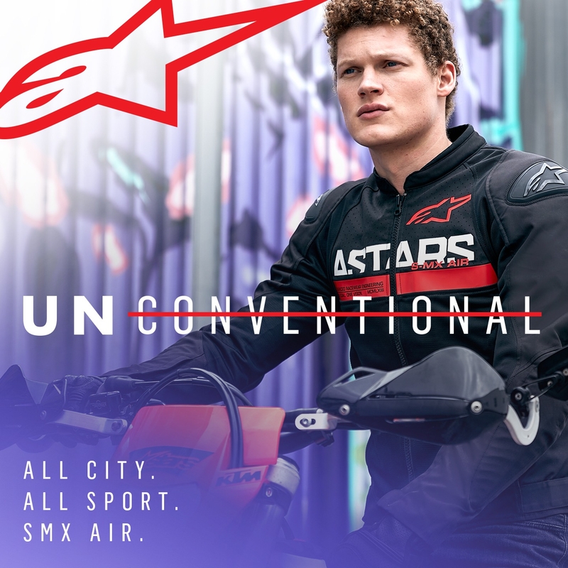 Alpinestars SMX Air musta-fluo-punainen moottoripyörätakki