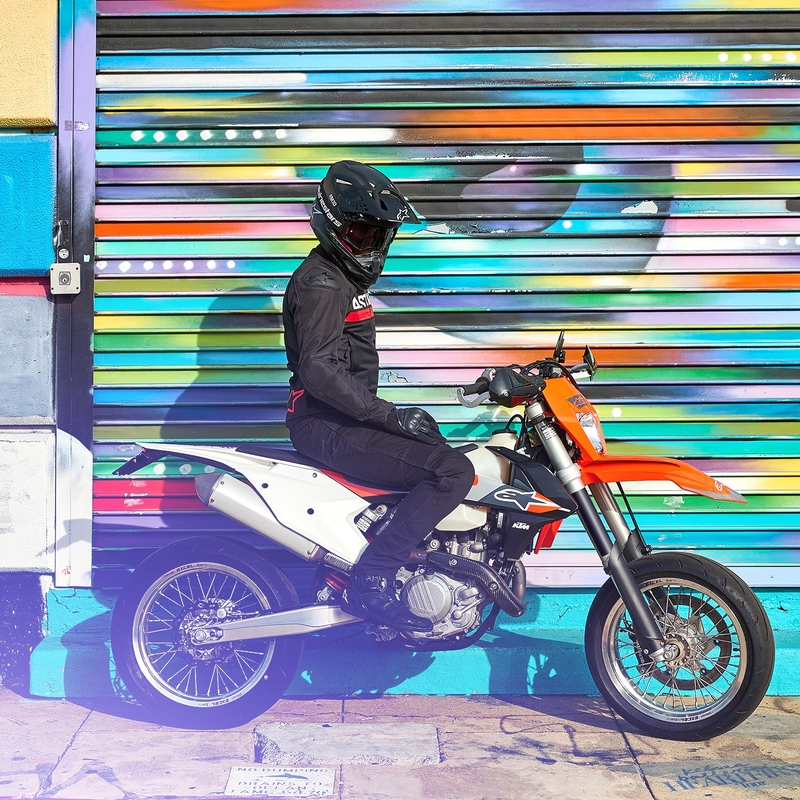 Alpinestars SMX Air musta-fluo-punainen moottoripyörätakki