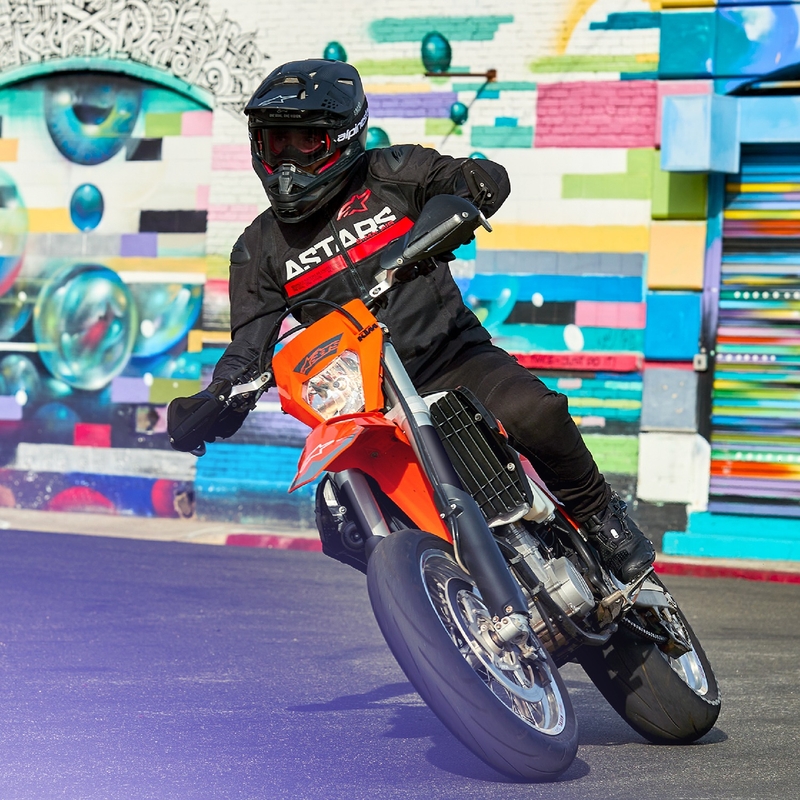 Alpinestars SMX Air musta-fluo-punainen moottoripyörätakki