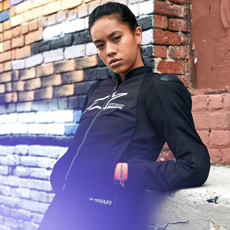 Alpinestars Stella SMX Air Naisten moottoripyöräily takki Musta