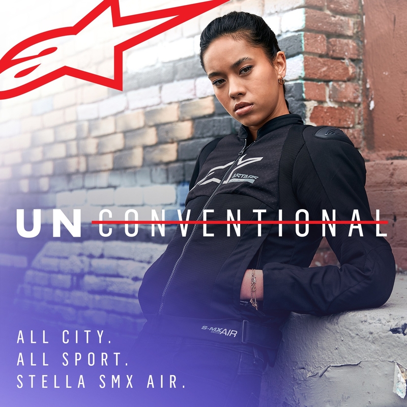 Alpinestars Stella SMX Air Naisten moottoripyöräily takki Musta