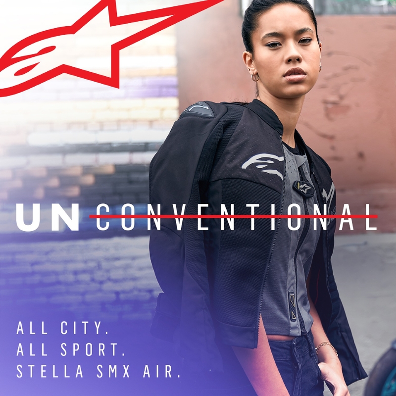 Alpinestars Stella SMX Air Naisten moottoripyöräily takki Musta