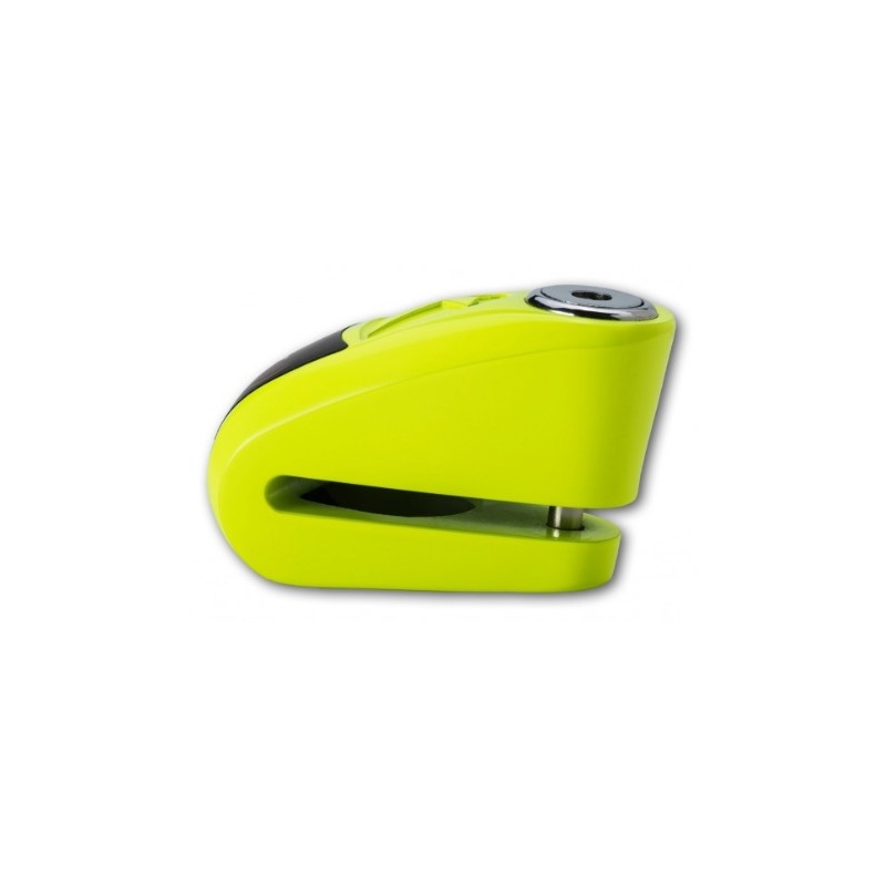 Zámek na kotoučovou brzdu s alarmem KOVIX KAZ10 fluo žlutý