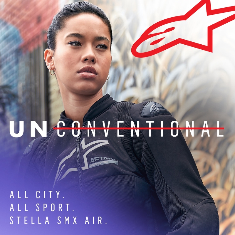 Alpinestars Stella SMX Air Naisten moottoripyöräily takki Musta