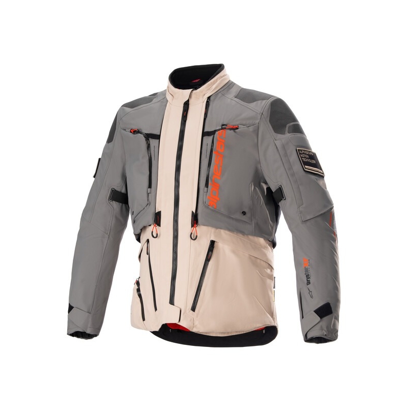 Alpinestars AMT-10R Drystar XF moottoripyöräily takki hiekka-musta-vaaleanpunainen