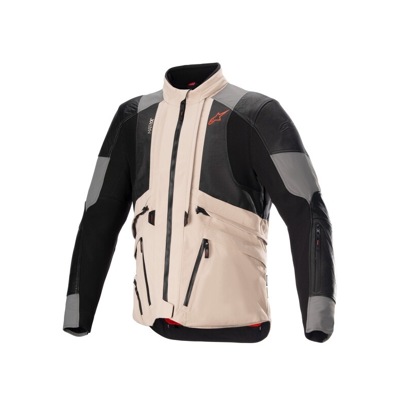 Alpinestars AMT-10R Drystar XF moottoripyöräily takki hiekka-musta-vaaleanpunainen