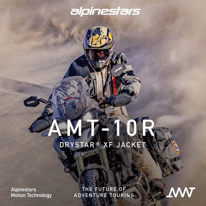 Alpinestars AMT-10R Drystar XF moottoripyöräily takki hiekka-musta-vaaleanpunainen