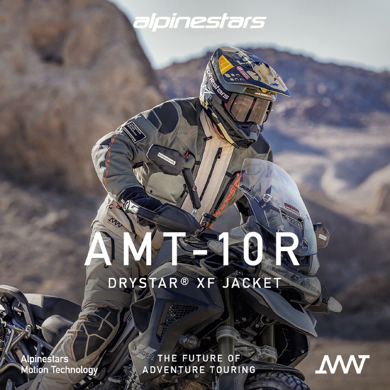 Alpinestars AMT-10R Drystar XF moottoripyöräily takki hiekka-musta-vaaleanpunainen