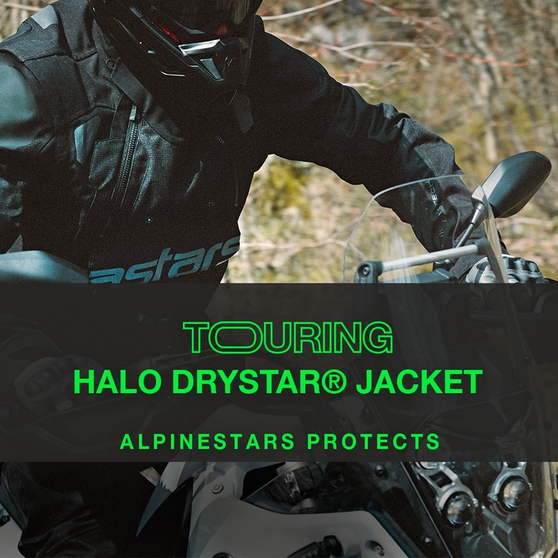 Alpinestars Halo Drystar Musta Moottoripyöräily takki