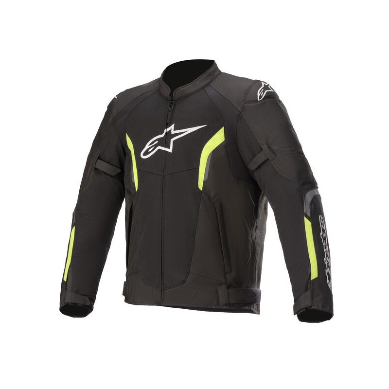 Alpinestars AST Air Tech-Air 5 yhteensopiva musta-keltainen moottoripyöräily takki