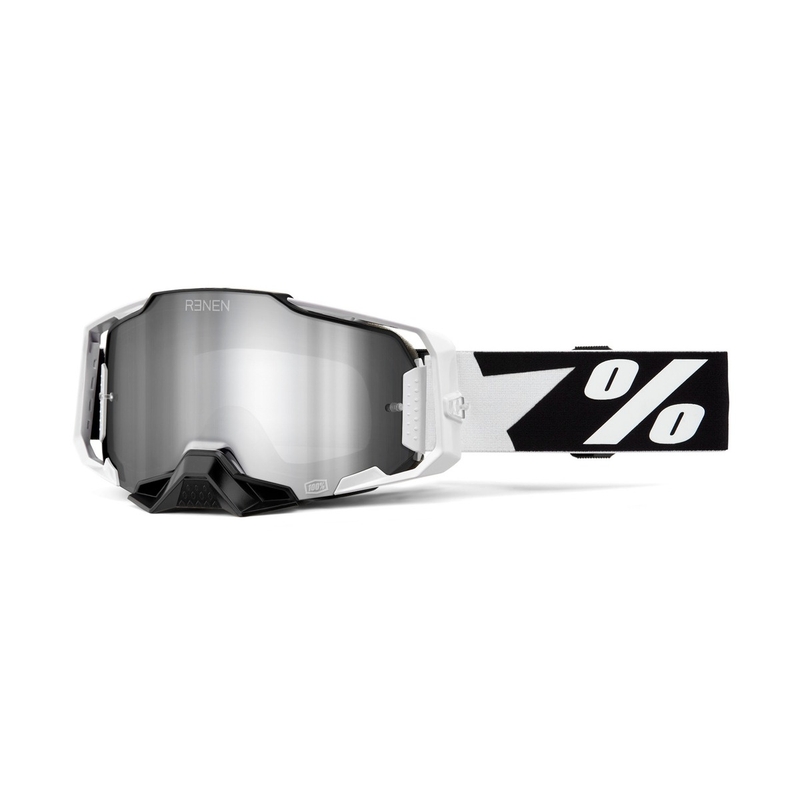Motocross suojalasit 100% - USA ARMEGA Renen hopea plexi