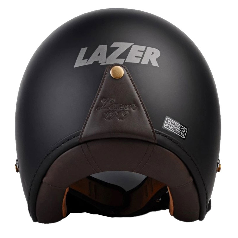 Lazer Mambo Evo Z-Line avoin moottoripyöräilykypärä musta mattamusta alennusmyynti