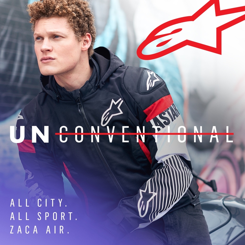 Alpinestars Zaca Air Vedenpitävä Moottoripyöräily takki Musta-valkoinen-Fluo Red