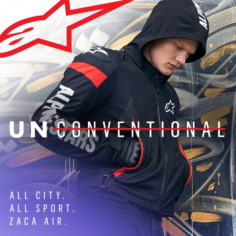 Alpinestars Zaca Air Vedenpitävä Moottoripyöräily takki Musta-valkoinen-Fluo Red