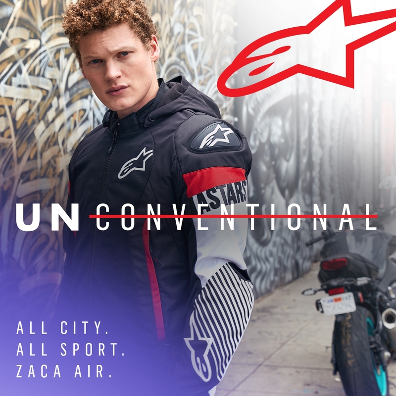 Alpinestars Zaca Air Vedenpitävä Moottoripyöräily takki Musta-valkoinen-Fluo Red