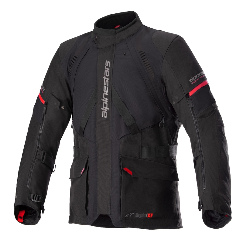 Alpinestars Monteira Drystar XF musta ja punainen moottoripyörätakki