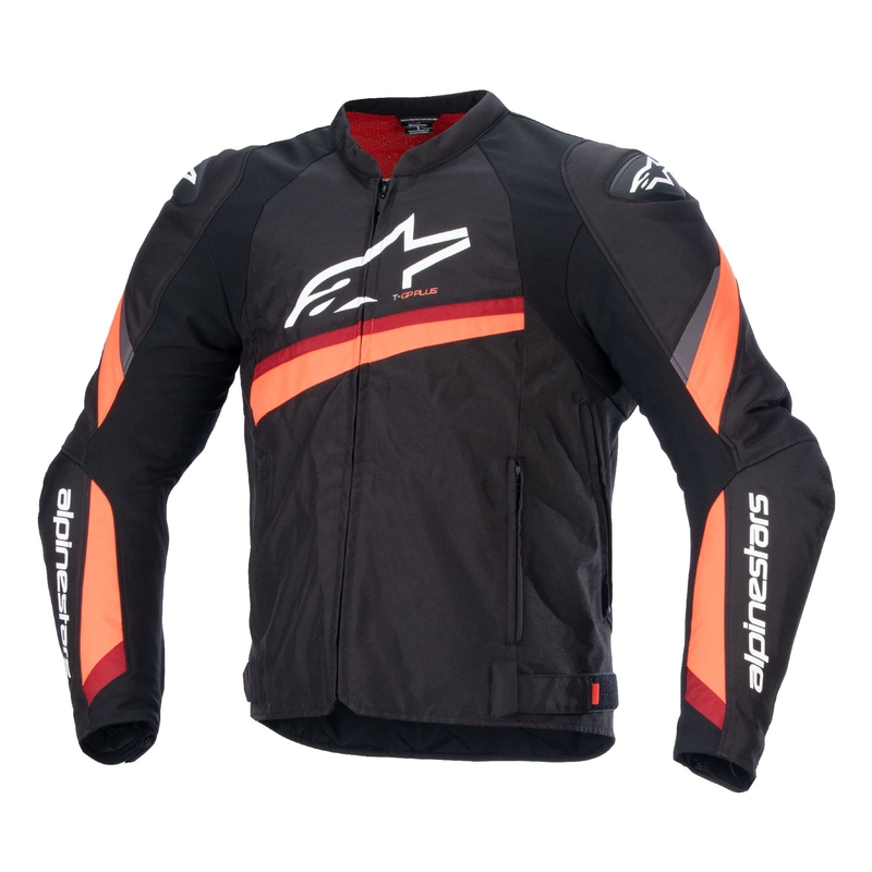 Alpinestars T-GP PLUS R 4 musta-fluo-punainen moottoripyörätakki