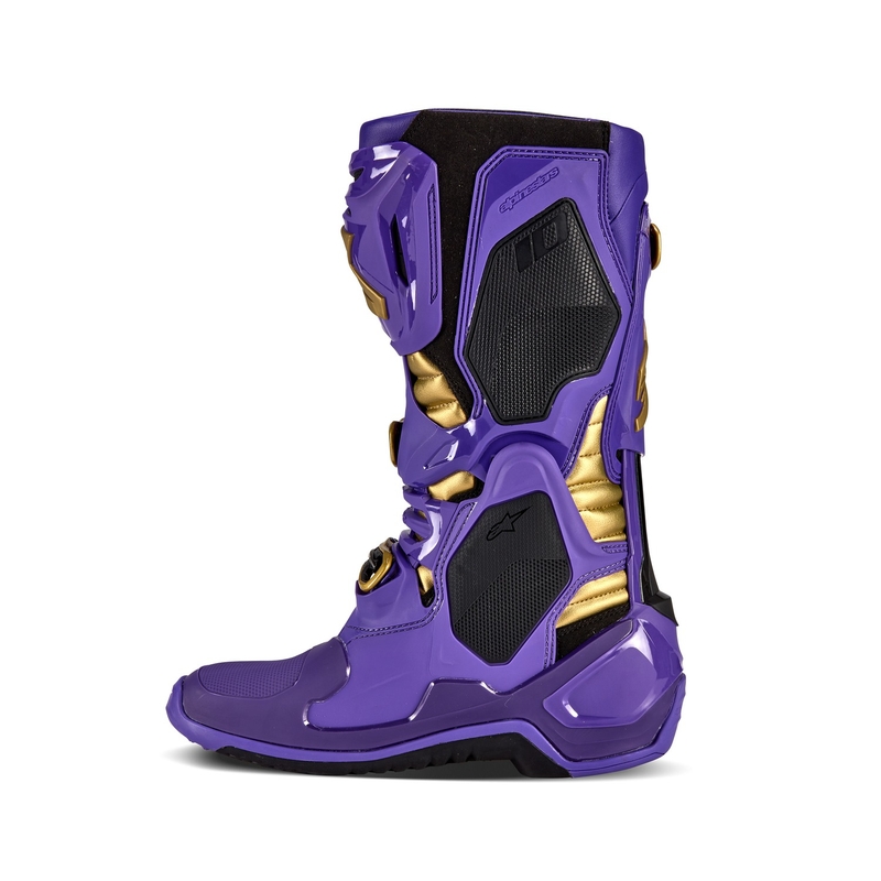 Alpinestars Tech 10 Limited Edition Champ Purple and Gold Moottoripyöräilykengät