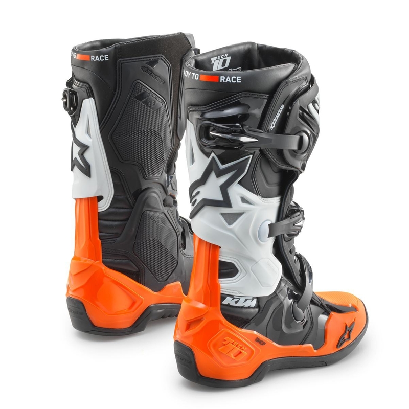 Boty na motorku Alpinestars Tech 10 KTM černo-oranžové