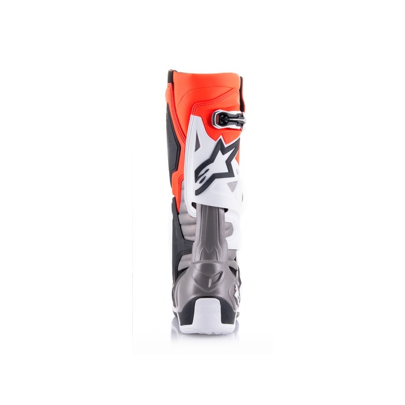 Alpinestars Tech 10 oranssi-keltainen-violetti-valko-musta moottoripyöräsaappaat