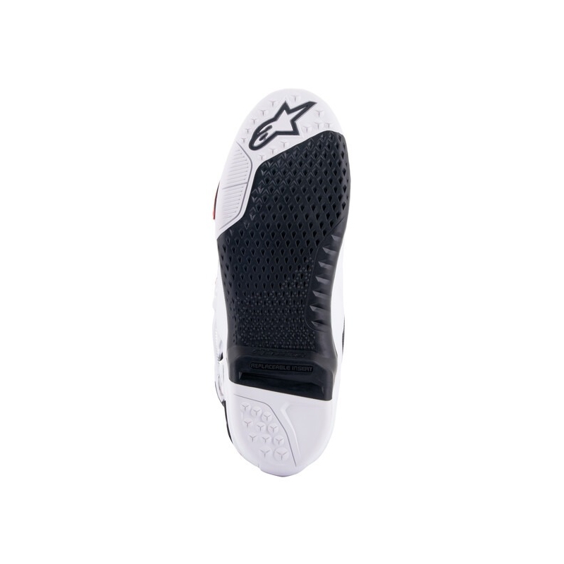 Alpinestars Tech 10 oranssi-keltainen-violetti-valko-musta moottoripyöräsaappaat