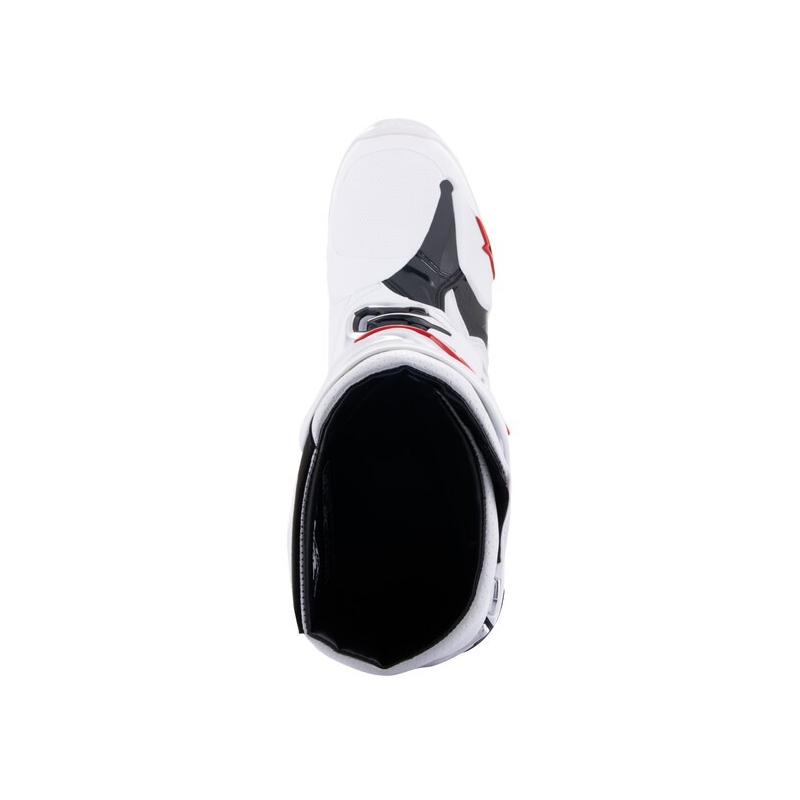 Alpinestars Tech 10 Supervented Moottoripyöräsaappaat Rei'itetty Valkoinen, Punainen ja Musta