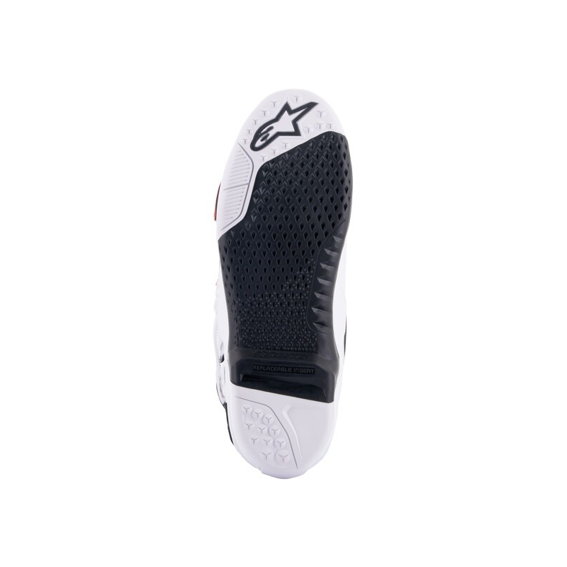 Alpinestars Tech 10 Supervented Moottoripyöräsaappaat Rei'itetty Valkoinen, Punainen ja Musta
