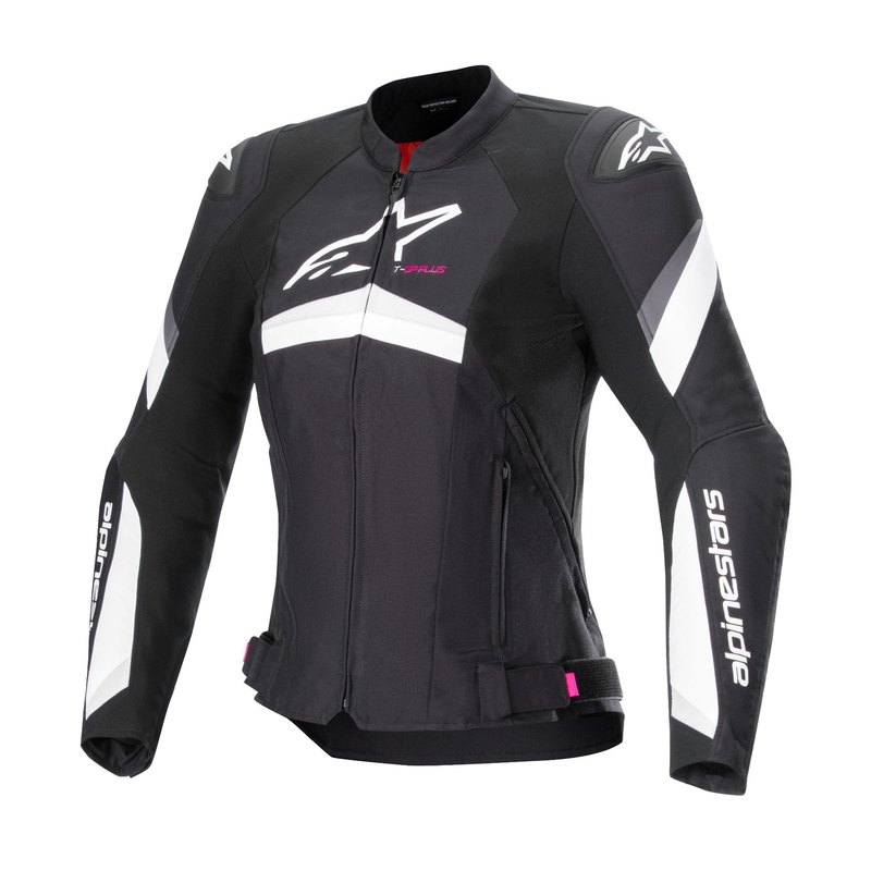 Alpinestars Naisten Stella T-GP PLUS R 4 Mustavalkoinen moottoripyöräily takki
