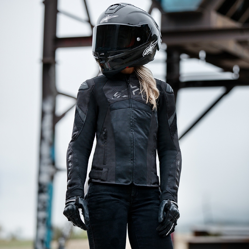 Alpinestars Naisten Stella T-GP Plus R 4 Airflow Musta Moottoripyöräily takki