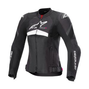 Alpinestars Naisten Stella T-GP Plus R 4 Airflow Mustavalkoinen moottoripyöräily takki