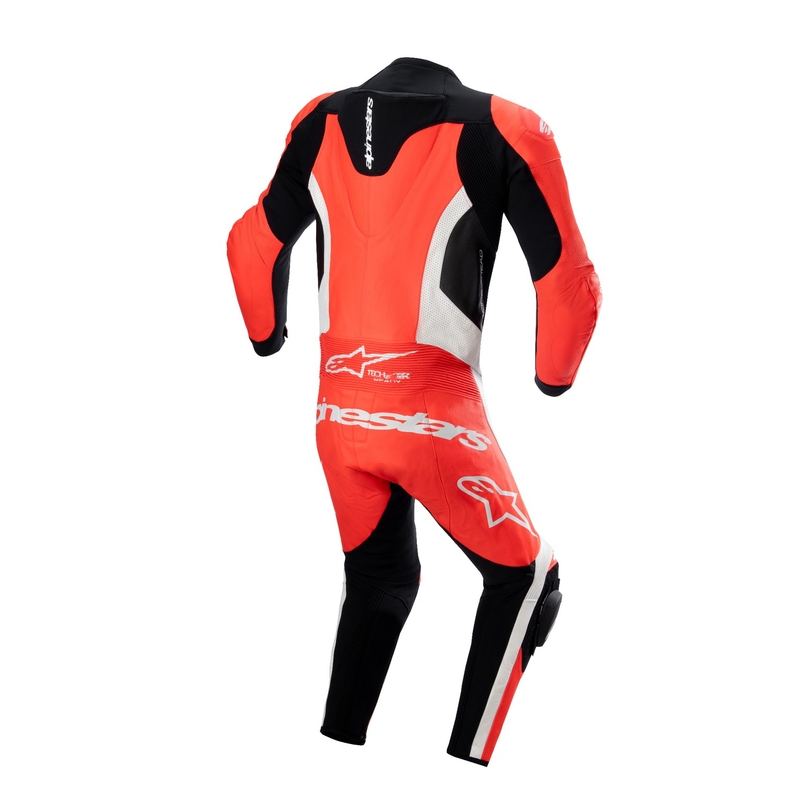 Alpinestars GP Force Lurv fluo punainen-valko-musta yksiosainen nahkainen moottoripyöräpuku