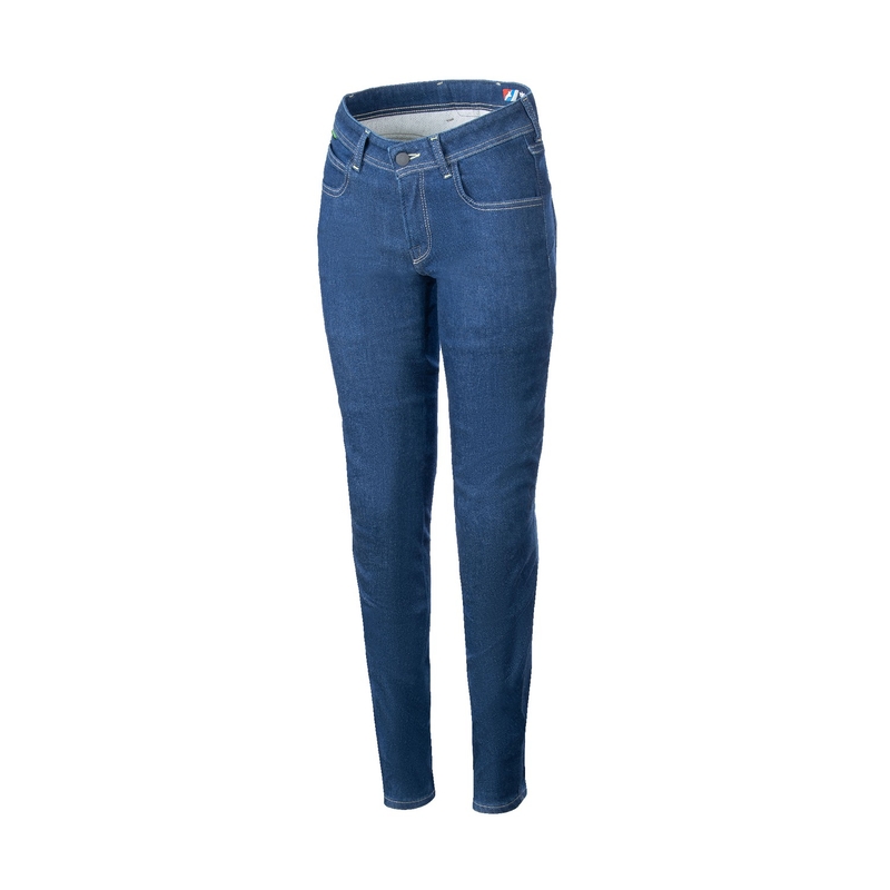Alpinestars Daisy 3 Denim Naisten moottoripyöräfarkut pesty sininen