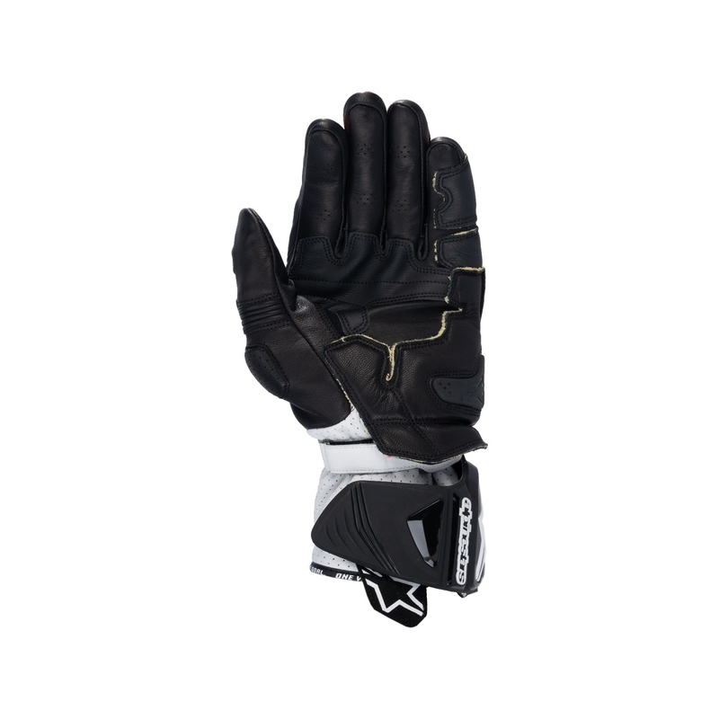 Moottoripyöräilyhanskat Alpinestars GP PRO R 4 musta-fluo punainen-valkoinen
