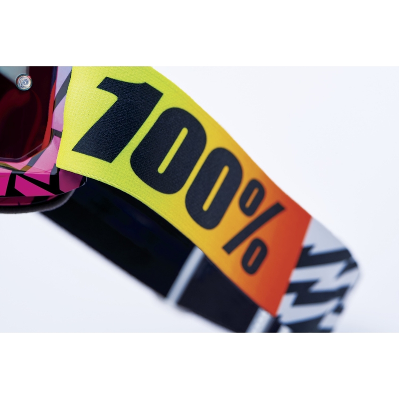 Motocross-lasit 100% ACCURI 2 Special UTV/OTG - rajoitettu painos Ken Block punainen kromipleksillä varustettuna.