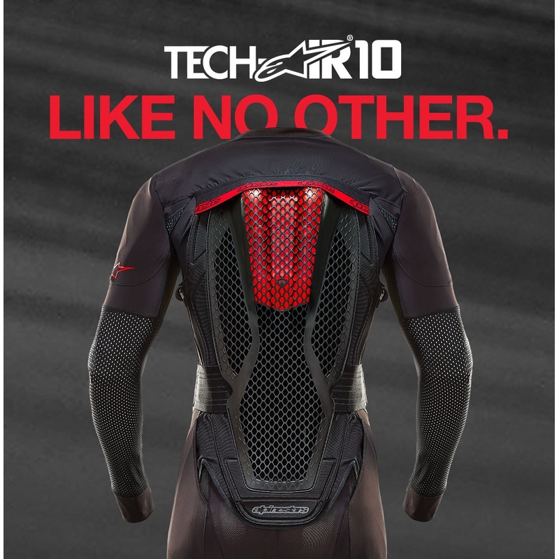Alpinestars TECH-AIR®10 turvatyynyjärjestelmä musta-punainen-harmaa